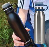 Garrafa Térmica Inox Parede Dupla Matterhorn, Contigo, Preto, 591ML