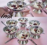 Conjunto para Sorvete/Sobremesa Brinox Utilidades Jornata Aço Inox