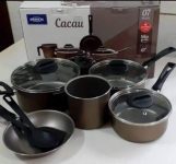 Jogo de Panelas Cacau, 7Pcs, Brinox, Fendi