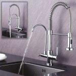 Torneira para Cozinha Gourmet de Mesa Dupla Nell – F-02 CRO Prata