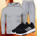 Combo Conjunto Moletom + Tenis Masculino Esportivo
