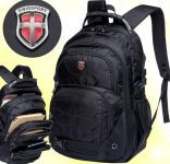 Mochila Executiva Swissport Cabo de Aço Impermeável Trabalho Notebook Resistente