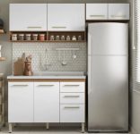 Cozinha Compacta Demóbile Dama Miss com Balcão – 7 Portas 2 Gavetas