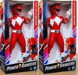 Boneco Power Rangers Mighty Morphin, Figura Articulada 24 cm – Ranger E7897 – Hasbro, Vermelho e branco