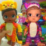 Boneca Baby Alive que Bebe e Faz Xixi – Rainbow Wildcats Leopardo (Exclusivo da Amazon) – F1231 – Hasbro