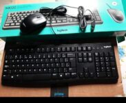 Combo Teclado e Mouse com fio USB Logitech MK120 com Design Confortável, Durável e Resistente à Respingos e Layout ABNT2