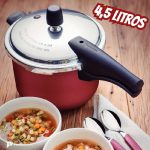 Panela De Pressão Alumínio Nacional 4,5 Litros