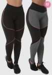 Kit com 2 Calças Leggings Borboleta Suplex