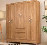Guarda-Roupa Bartira Brusque II com 6 Portas e 2 Gavetas