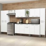 Cozinha Completa Armário e Balcão Xangai Blues Multimóveis