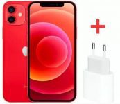 iPhone 12 Apple 64GB (PRODUCT)RED 6,1” – iOS + Carregador USB-C de 20W Apple Branco