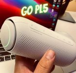 Caixa de Som Portátil LG Xboom Go PL5 Meridian, Bluetooth, Surround, 18 Horas Bateria, IPX5, Comando de Voz, Branco – 20W