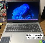 Notebook Dell Inspiron i15-3501-WA70S 15.6″ HD 11ª Geração Intel Core i7 8GB 256GB SSD NVIDIA GeForce Windows 11 Prata
