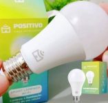 Smart Lâmpada Wi-Fi Positivo Casa Inteligente, Branca Quente e Fria, Colorido RGB, LED 9W, Bivolt – Compatível com Alexa