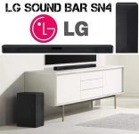 LG Sound Bar SN4-300 W RMS, DTS VIRTUAL X, Sound Sync Wireless, 2.1 CANAIS