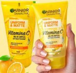 Gel de Limpeza Facial Antibacteriano Garnier Uniform & Matte Vitamina C Antioleosidade, 150ml
