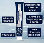 NIVEA Creme De Barbear 2 Em 1 Men Original Protect 65G, Branco