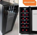 Adega Brastemp 12 Garrafas Preto All Black – BZC12BEANA