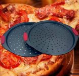 Conjunto de Assadeiras para Pizza 2 peças Napoli em Aço Carbono – Basic+