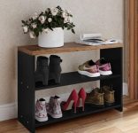 Sapateira Safira New – Preto/Freijó