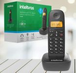Telefone sem fio com identificador Intelbras TS2510 ID Preto