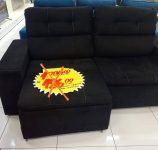 Sofá Retrátil Reclinável 3 Lugares Veludo – Agatha Gralha Azul