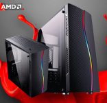 Skill Gaming PC Gamer Roda Tudo AMD A6 3.8GHZ Placa de vídeo Radeon R5 2GB HD 500GB 8GB, Preto, Média