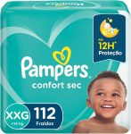 Fraldas Pampers Confort Sec XXG 112 Unidades, Pampers