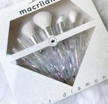 Kit Diamond com 7 pincéis profissionais para maquiagem – ED003, Macrilan