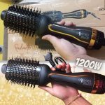 Escova Secadora Multilaser Essenza EB087, 3 Temperaturas, 1200W, Preto/Dourado