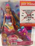 Boneca Barbie Princesa Dreamtopia Tranças Mágicas, com cabelo extra longo, acessórios, Mattel, Rosa