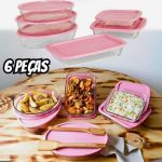 Conjunto de Assadeiras de Vidro Marinex – 15760201323776 6 Peças