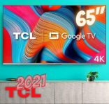 Smart TV 65” 4K UHD LED TCL 65P725 VA Wi-Fi – Bluetooth HDR Google Assistente Alexa 3 HDMI 2 USB