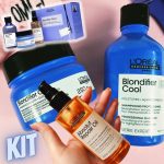 Kit L´Oréal Professionnel Blondifier Trio- Shampoo 300ml + Máscara Capilar 250ml + Óleo Reparador Absolut Repair 10 in 1-90 ml, L´Oreal Professionnel Paris