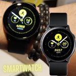 Smartwatch Samsung Galaxy Watch Active 40mm Preto com Tela Super Amoled de 1.1″, Bluetooth, Wi-Fi, GPS, NFC e Sensor de Frequência Cardíaca