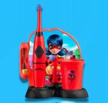 Escova de Dente Infantil Miraculos Lady Bug Multilaser Saúde- HC428, Vermelho