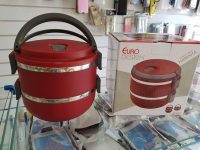 Marmita dupla Lunch Box Vermelha, LB1234-VM, Euro Home