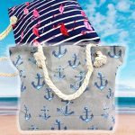 Bolsa de ombro feminina casual de lona grande capacidade
