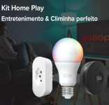 Kit Home Play Casa Conectada – Globoplay | I2GO – 1 Lâmpada Inteligente + 1 Tomada Inteligente + 1 Controle Inteligente