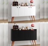 Aparador Sala de Jantar/Balcão Buffet 4 Portas Retrô Dallas