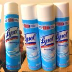 LYSOL Desinfetante Spray – Pureza do Algodão 295g, Azul