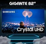 Smart TV 4K LED 82” Samsung UN82TU8000GXZD – Wi-Fi e Bluetooth HDR 3 HDMI 2 USB