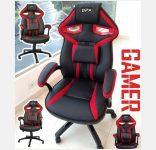 Cadeira Gamer Vermelha Giratória Gt7 – Dpx