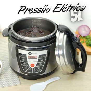 Panela de Pressão Elétrica - Fun Kitchen - 900w 5L - 110v - Achei Commerce