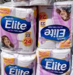 Papel Higiênico Elite Dualette Folha Dupla Ultra, 24 rolos, Branco