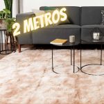 Tapete para Sala Felpudo 200x240cm Bege Peludo 4mm – Home Basics