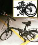 Bicicleta Eco+ Dobravel, Aro 20, 6 velocidades, Durban (Preto ou Branco)
