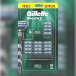 Refil Para Barbear Gillette Mach3 16 Unidades