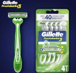 Aparelho de Barbear Descartável Gillette Prestobarba3 Sensitive Leve 4 Pague 3