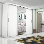 Guarda Roupa Casal com Espelho 3 Portas de Correr Ilheus Plus Espresso